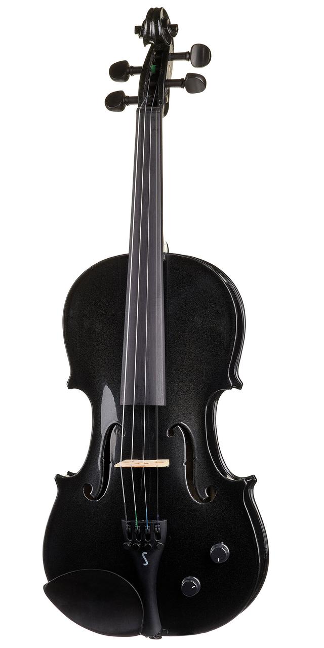 Електро-акустична скрипка STENTOR 1515/ABK HARLEQUIN ELECTRIC VIOLIN OUTFIT 4/4 (BLACK), фото 1