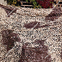 Камуфляжна маскувальна сітка Shade & Shelter серія Pro Camo, бежевий - коричневий, 1,5 * 6 м