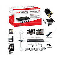 Комплект TurboHD видеонаблюдения Hikvision DS-J142I7104HGHI-E1
