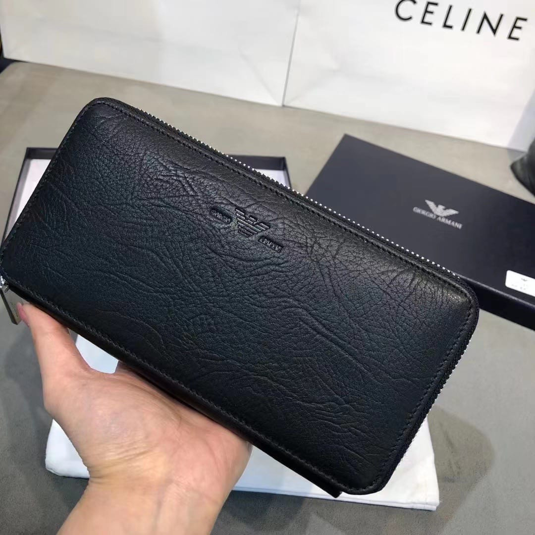 Чоловічий чорний клатч Giorgio Armani