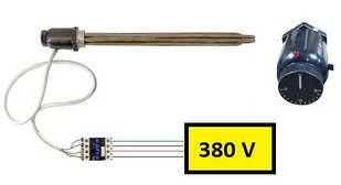 Блок ТЕН із терморегулятором, для котла 3 кВт
