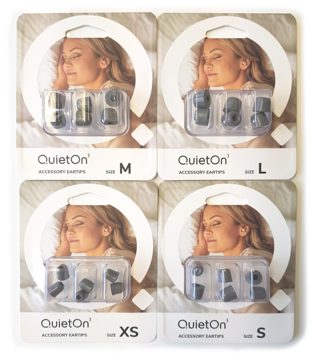Сменные амбушюры 3 пары в комплекте для берушей QuietOn 3