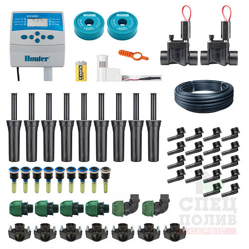 Купить Автополив газона, комплект для участка 3 сотки, 17х17 м, расход ...