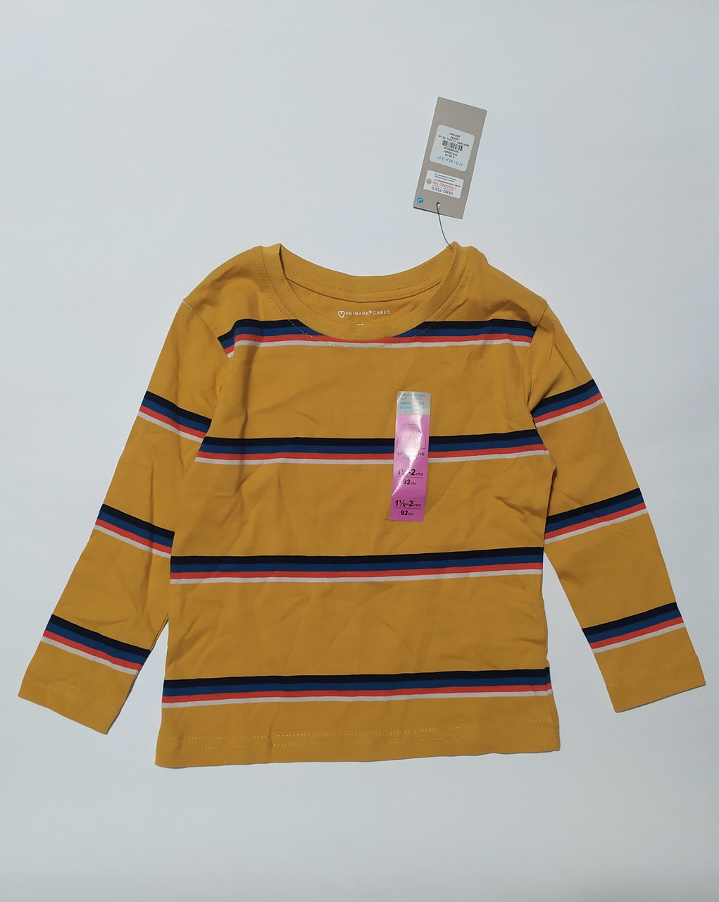 Реглан для хлопчика жовтого кольору в смужку Primark (Англія) р.  92, 98, 110, 116, 122, 128см, фото 1