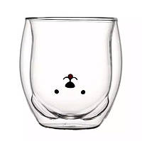 Стакан c подвійними стінками Подвійним дном Ведмедик 250 ml cup003