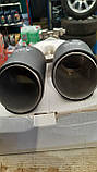 Насадка на глушник Akrapovic 63-89 (L-JB) carbon подвійна ліва, фото 5