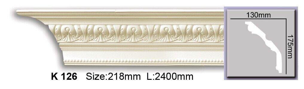 Карниз з орнаментом поліуретановий Harmony K 126, фото 1