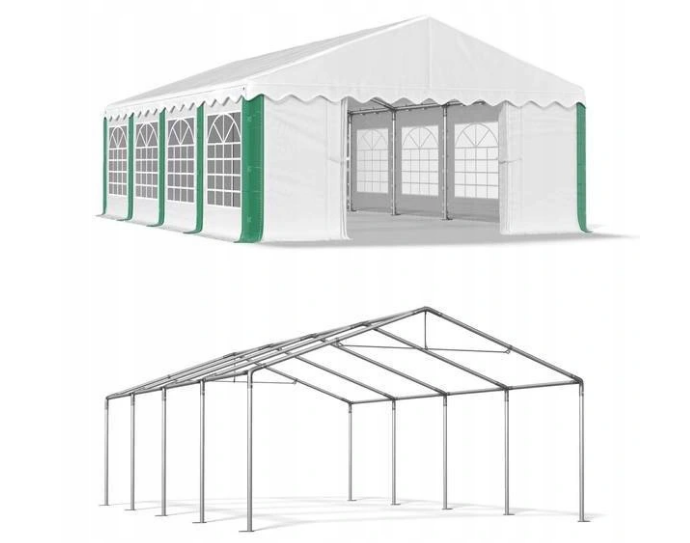 Садовий павільйон Dascompany 3х8 м, тент ПЭ 240 г/м², оцинкований каркас, фото 1