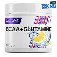 Аминокислоты bcaa Ostrovit BCAA + L-Glutamine 200 g со вкусом