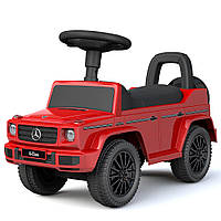 Детская каталка-толокар Mercedes (машинка, музыка, на батарейке) Джип Bambi 652-3 Красный