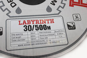 Крапельна стрічка LABYRINTH 30 см, 500 м, 8 mill (щелева стрічка)