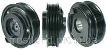 Шкив компрессора кондиционера в сборе DENSO CHRYSLER 119mm/6pk 12V - фото 1 - id-p248245380