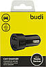 Зарядний пристрій для авто Budi №M8J622 2USB 2.4A QC3.0 black/Breidon/, фото 2