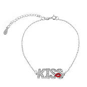 Срібний браслет "Kiss" Б2Ф/816