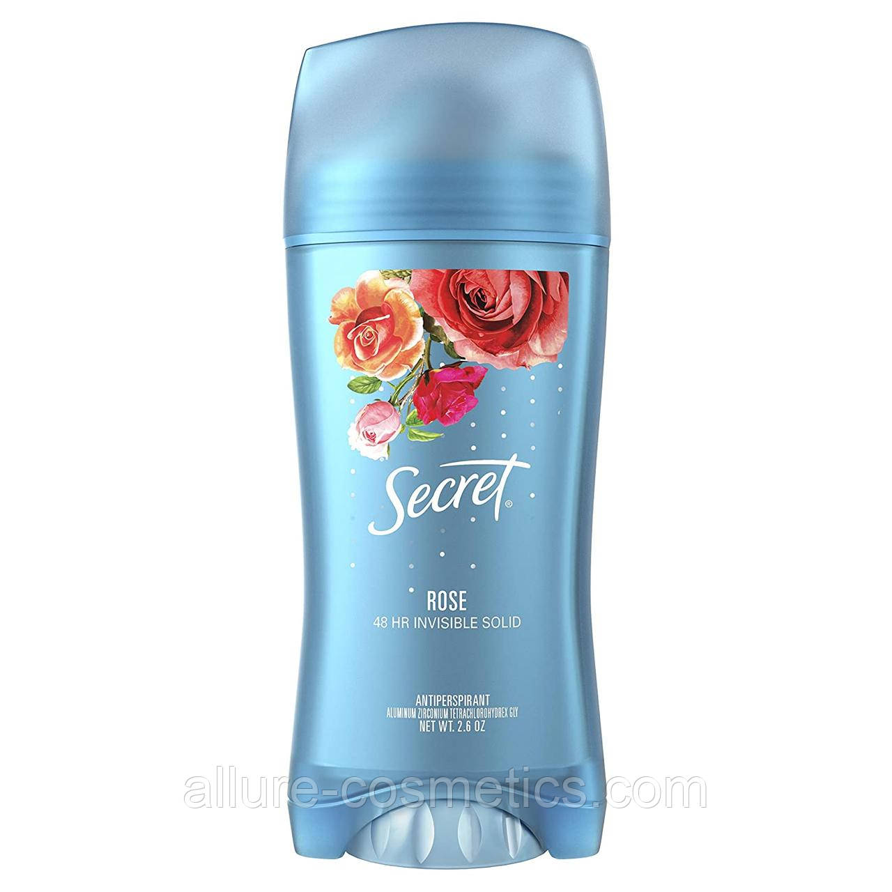 Твердий дезодорант троянда Secret Rose Paris Invisible Solid Antiperspirant