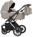 Дитячий універсальний візочок 3в1 Carrello Aurora CRL-6502/2 (3in1) Almond Beige Бежевий, фото 5