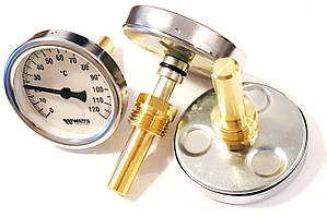 Термометр WATTS TB-63/50 з гільзою 1/2" (63 мм, 0-120 °C)