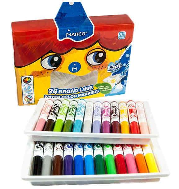 Фломастери Marco Super Washable Jumbo 24 кольори