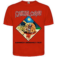 Футболка Cannibal Corpse "Hammer Smashed Face" (красная футболка), Размер S