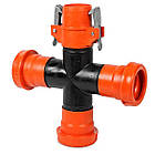 Чотиристороннє з'єднання д. 50 мм Ender для систем дощування