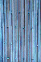 Блакитні штори-нитки зі стеклярусом