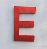 Великі червоні глітерні літери лав лове на стіну. Декор до дня Святого Валентина, фото 7