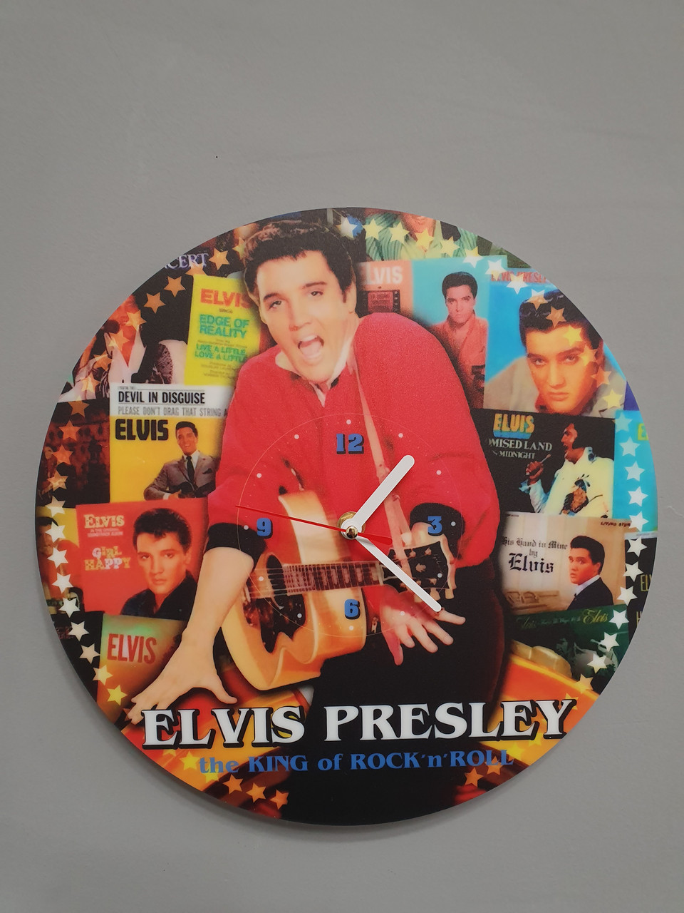 Настінний годинник Elvis Presley Елвіс Преслі, подарунок фанатам, аматорам, 2898, фото 1