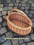 Корзина плетена із цільної лози. Арт:069, фото 4