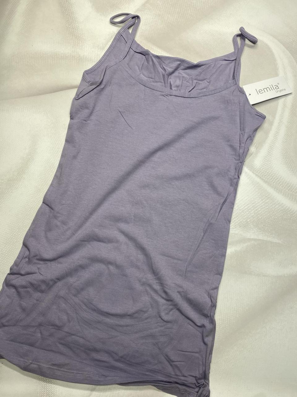 Дуже зручні жіночі майки на бретельках LEMILA сірі, фото 1