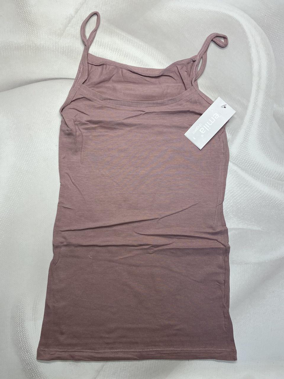 Дуже зручні жіночі майки на бретельках LEMILA сливовий, фото 1