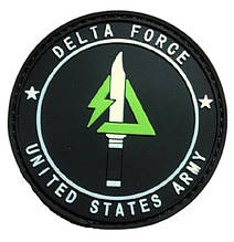 Патч ПХВ на липучці Delta force