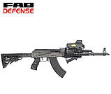 Нескладний телескопічний приклад Fab Defense RBT-GLR16 для АК47/АКМ/74 з нескладним прикладом (веслом), фото 6
