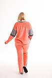 Зручний жіночий домашній костюм — піжама з велюру 44-52, фото 7