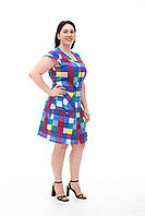 Гарний жіночий літній халат у кольорову карту опт 46-60 48
