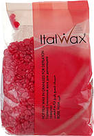 Воск горячий в гранулах ItalWax Роза (Винный) Ital Wax 1 кг.