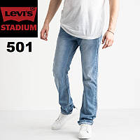 Мужские классические джинсы прямые, джинсовые голубые брюки в стиле Levi s. 34