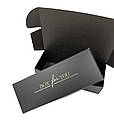 Подарункова коробка чорна з золотим написом BOX for YOU, фото 4