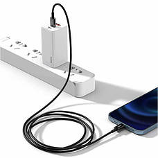 Кабель для зарядки телефона/ смартфона Baseus Type-C - Lightning 20 Вт 2 м Чорний (CATLYS-C01), фото 5