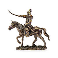 Статуэтка коллекционная Veronese Чингисхан на коне 34х31,5 см 77688A4 с бронзовым покрытием