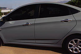 Накладки на ручки OmsaLine для Hyundai Accent 2011-2017 (4 шт)