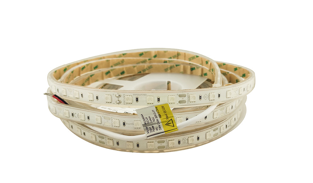 Світлодіодна стрічка червона 12вольт 12Вт 5050-60-IP67-R-12-12 RD3260AA Rishang  Рішанг 13057