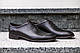 Шкіряні чоловічі туфлі на шнурках коричневого кольору, фото 4