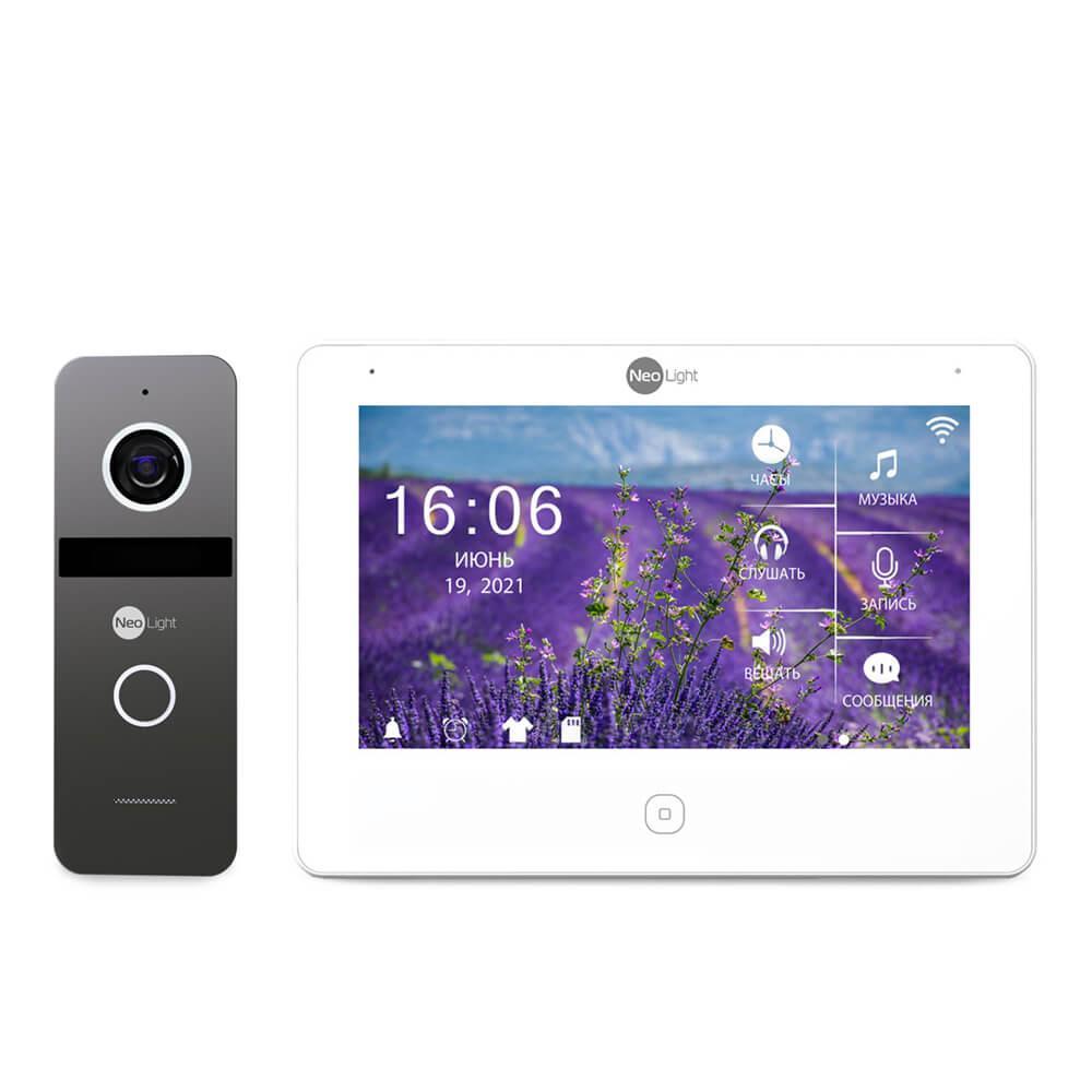 Комплект відеодомофону Neolight NeoKIT HD Pro Graphite: відеодомофон 7" з детектором руху та 2 Мп