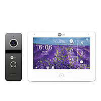 Комплект відеодомофона Neolight NeoKIT HD Pro Graphite: відеодомофон 7" з детектором руху і 2 Мп відеопанель