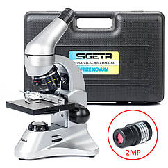 Мікроскоп SIGETA PRIZE NOVUM 20x-1280x з камерою 2MP (у кейсі)