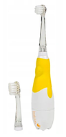 Детская электрическая зубная щетка Brush-Baby Pro 0-3 лет Желтая