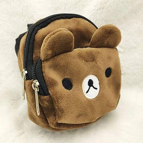 Рюкзак для собаки Ведмедик RESTEQ 14х11 см. Маленький рюкзак на собаку із зображенням ведмедя. Собачий рюкзак Ведмедик