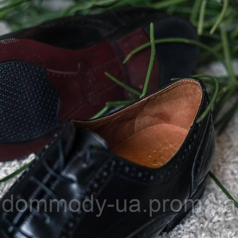 Туфли-броги мужские кожаные цвета "бордовый кабир" - фото 5 - id-p1281183053