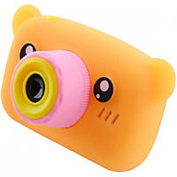 Фотоапарат іграшковий дитячий Baby Camera X-500B Рожево-жовтогарячий (SH018437)