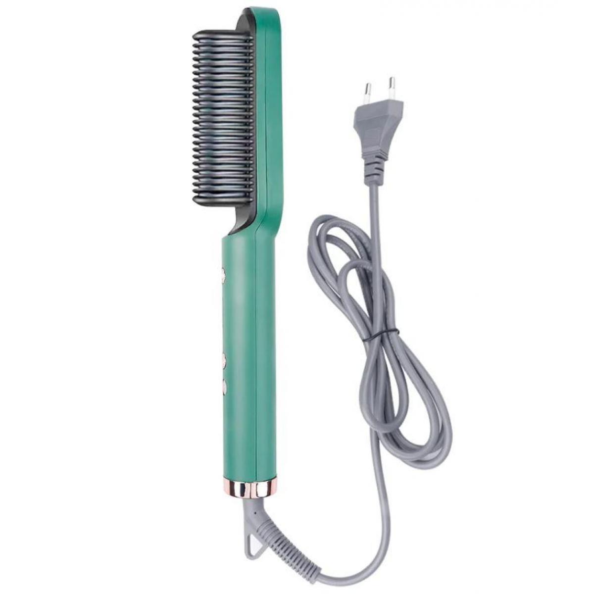 Фен-щітка для волосся Hair Straightener 909B, зелена S